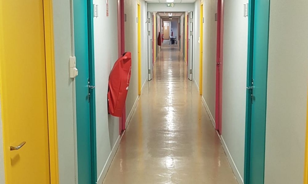 NDIHS - dorm hallway